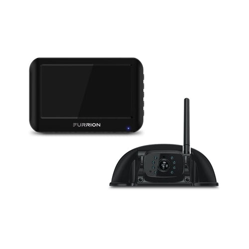 Furrion Wireless Vision S RV Backup Camera System with 4.3-Inch Monitor, 1 Rear Sharkfin, Infrared Night Vision, Wide-Angle View, Hi-Res, IP65 Waterproof, Motion Detection, Microphone - FOS43TASF