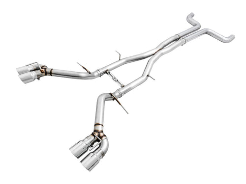 16-19 Chevy Camaro SS AWE Tuning Non-Res Cat-Back Exhaust - Track Edition (Quad Chrome Silver Tips) - 3020-42066