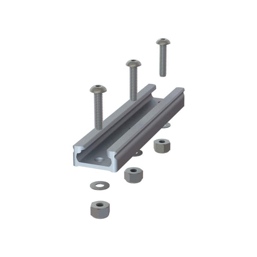 GearTrac YakAttack GTTL90 4" Aluminum Top Loading Track Mount | Compact Kayak Accessory Rail | Medium Duty with Stainless Steel Hardware | Compatible with 1/2" Track Gear | Made in USA