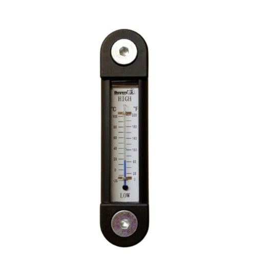 Black and Silver Buyers Products LDR02A Oil Level Gauge with Thermometer