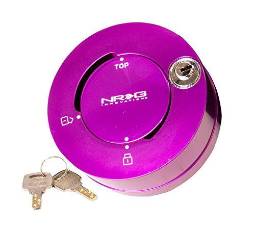6-Holes Patterns Style NRG Innovations Steering Wheel Quick Release Short Hub Adapter, Quick Lock w/Keys, Purple, NRG-SRK-101PP
