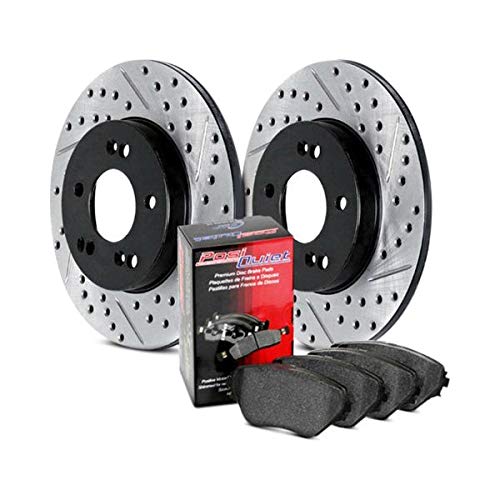 Rear Stoptech 938.35503 Street Axle Pack Drilled & Slotted