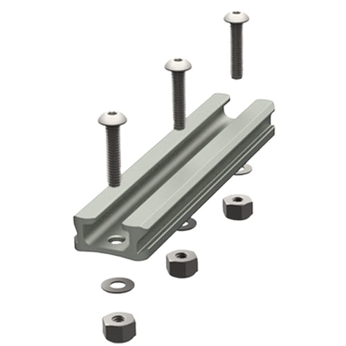 GT90 YakAttack GearTrac – 4" Black | 0.9" Wide Aluminum Kayak Track Mount Rail for Accessories | Anodized Surface Mount with Stainless Hardware | Made in USA