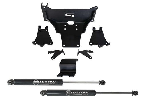 SUPERLIFT SUSPENSION RealTruck Dual Steering Stabilizer Kit for Ford F-250/F-350 | Shadow Series Cylinders | 92741 | Fits 2005-2022 Ford F-250 / F-350 with No Lift to Any Lift Height