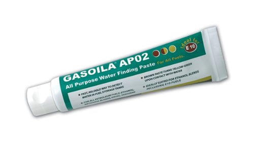 Gasoila Water Finding Paste All-Purpose, Rapid Water Detection for Fuel Storage, Detects Water in Gasoline, Diesel, Kerosene, Ethanol, Methanol, Petroleum Fuels, Phase Separation, 2 oz. Tube