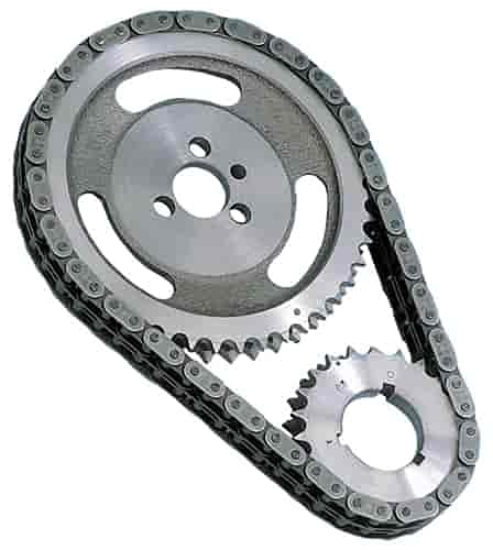 Milodon Premium 15054 True Roller Timing Chain with Roller Bearing Cam Gear Thrust for Small Block Chevy 283/400