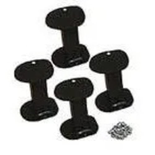 HappiJac 6" Truck Camper Jack Extender Lift Kit for Added Vertical Clearance on High-Chassis Trucks, Extension Hardware Bolts Mount onto Jack Foot - 530000
