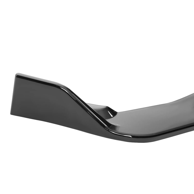 Glossy Black Spec-D Tuning Front Bumper Lip Splitter Spoiler 3PC Compatible with 2017-2020 Lexus IS350 IS200T