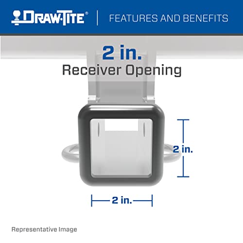 Class 3 Draw-Tite Trailer Hitch, 2 Inch Square Receiver, Black, Compatible with Toyota Corolla