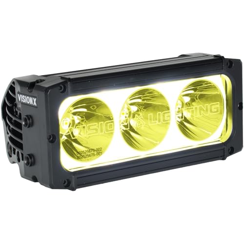 6IN Vision X Lighting XPR Halo 10W Light BAR Selective Yellow 3 LED SPOT Optics for Xtreme Distance