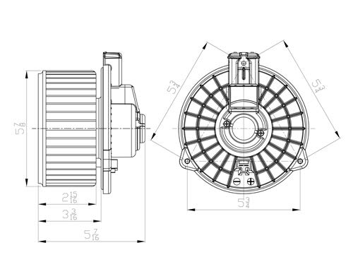 Hd Odysy (Rear) Blower Assy 05-17