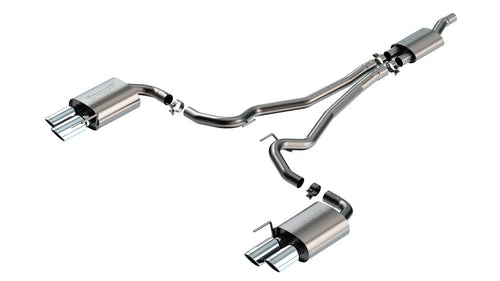 Borla Ford Mustang EcoBoost 2.3L Cat-Back Exhaust: S-Type, Quad Tips, Non-Active