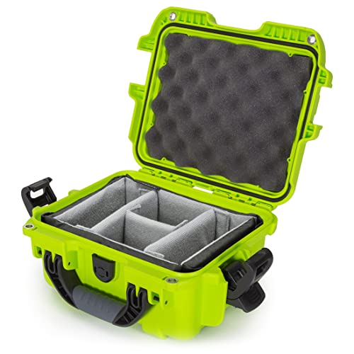 Waterproof Nanuk 905 Hard Case with Padded Dividers - Lime