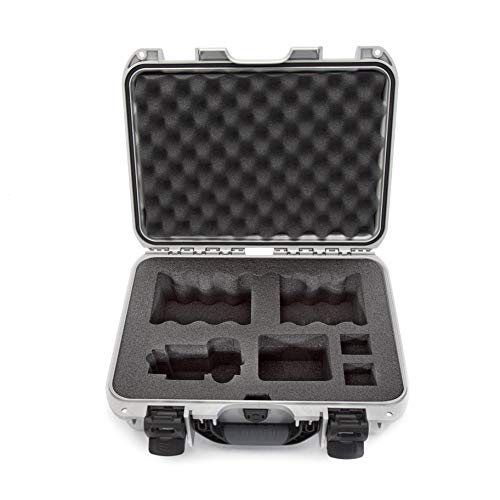 Waterproof Nanuk 920 Hard Case with Custom Foam Insert for Sony A7R Size Camera - Silver