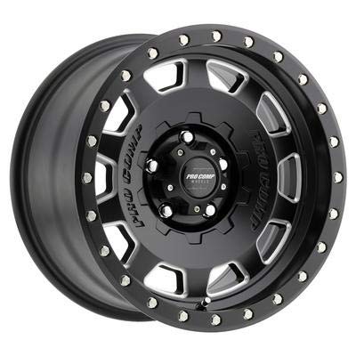 PRO COMP 18X955 WHL SATIN BLACK/MILLED 2500 lbs.