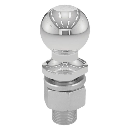 2-5/16-Inch CURT Chrome Trailer Hitch Ball, 15,000 lbs, 1-1/4 x 2-5/8-Inch Shank, Packaged