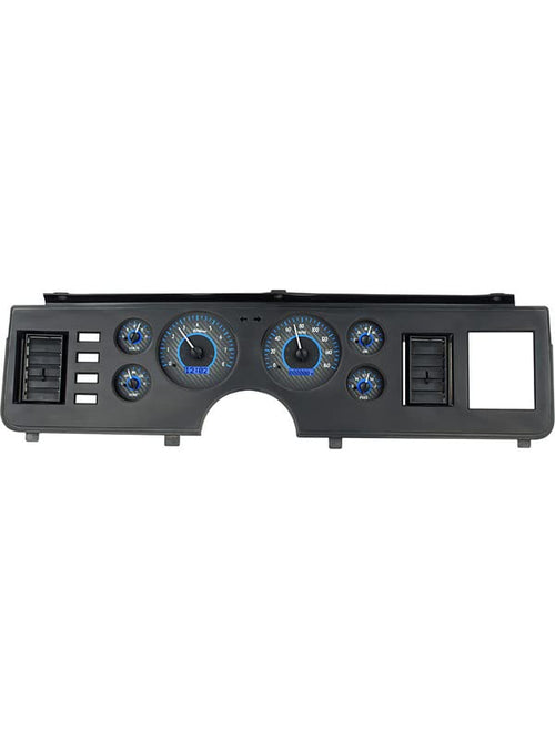 Dakota Digital VHX-79F-MUS-C-B 79-86 Ford Mustang Analog Dash Gauge Carbon Fiber Blue