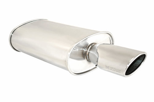 Megan Racing 2.5" Inlet MR-MU-OST 4.5"x3" SINGLE Oval Stainless Steel Tip