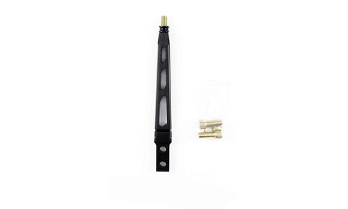 6" Black Lokar XMSL615F Straight Billet Aluminum Manual Shift Lever for TKO 500-600 Transmission