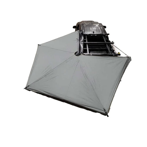 Overland Vehicle Systems Nomadic 270 LTE Drivers Side Awning | Dark Gray | Includes Black Travel Cover | 19679907