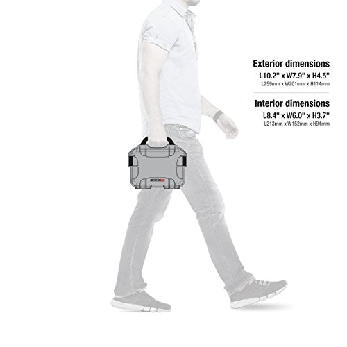 Silver Nanuk 904 Waterproof Hard Case with Foam Insert