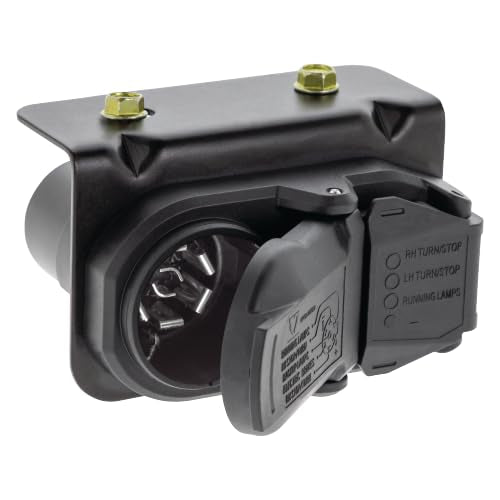 Tekonsha 20061: 7-Way & 4-Way Flat Wiring Connector, Vehicle Ends & Mounting Bracket Kit, No Wire