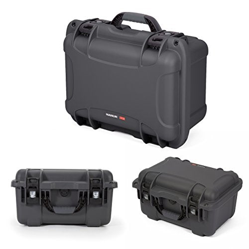 Lightweight Nanuk 918 Waterproof NK-7 Resin Protective Case With Padded Divider, Graphite