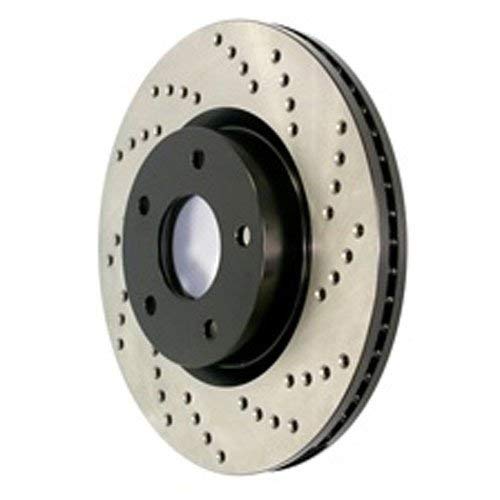 StopTech Sport 128.33133R Cross Drilled Brake Rotor (Rear Right), 1 Pack