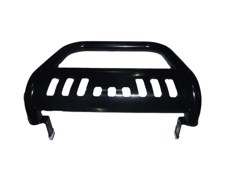 Bull Bar TrailFX with Skid Plate Fits Chevrolet Silverado 1500 2020-2025 Black Powder Coated Steel 3 Inch Diameter Bolt-On Holes for Optional Lighting TrailFX B0036B