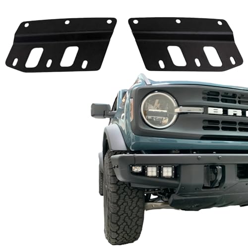 Steel Front Bumper GRIMM OFFROAD Aux Pod Light Mounting Kit for Ford Bronco 2021+