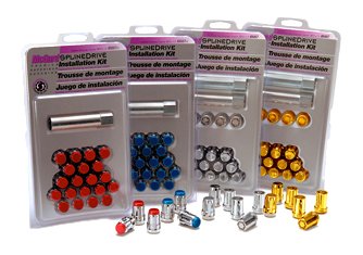 SplineDrive McGard 65454CN Chrome 4 Lug Wheel Installation Kit (M12 x 1.25 Thread Size)