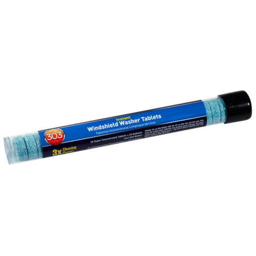 303 Products Automotive Instant Windshield Washer (230395) - 3x Cleaning Power - Super Concentrated Tablets - Just Add Water, 25 Tablet