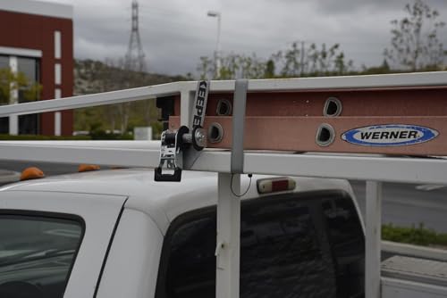 1.5" x 8’ Keeper Mountable Rack Ratchet Tie Down with 500 lbs. Working Load Limit, Ladder and Pipe Rack Straps