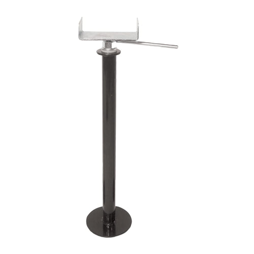 Husky 81080 Towing Slide Out Stabilizer - Manual Adjustable Steel Stands 20-3/4 to 38-9/32 Inch Height Powder Coated Black Set of 2