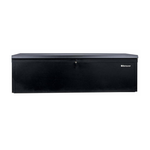 42" Montezuma Steel Portable and Lockable Tool Storage Utility Box with Handles, Black