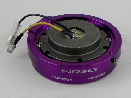 Purple NRG Short Steering Wheel Quick Release Kit - Part # SRK-400PP