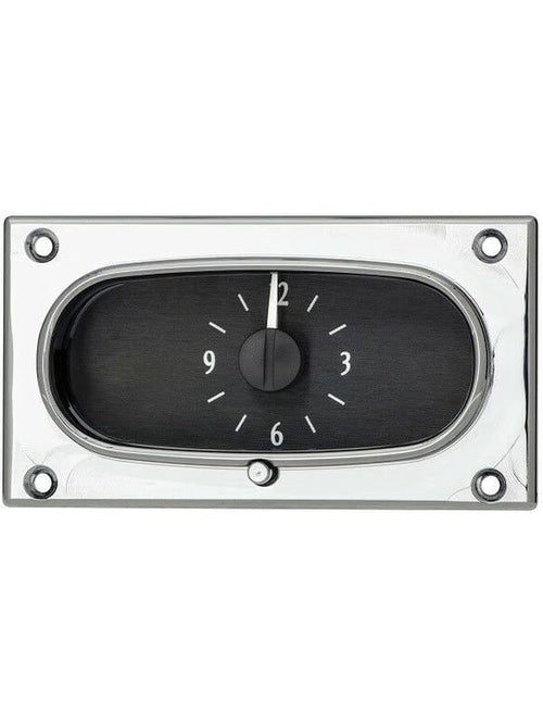 VHX Analog Clock Gauge Black Alloy Style Red Backlighting Compatible with Dakota Digital VLC-58C-IMP-K-R 1958 Chevy Impala