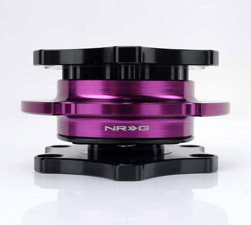 Quick Release NRG SFI SPEC 42.1 - Shiny Black Body / Shiny Purple Ring