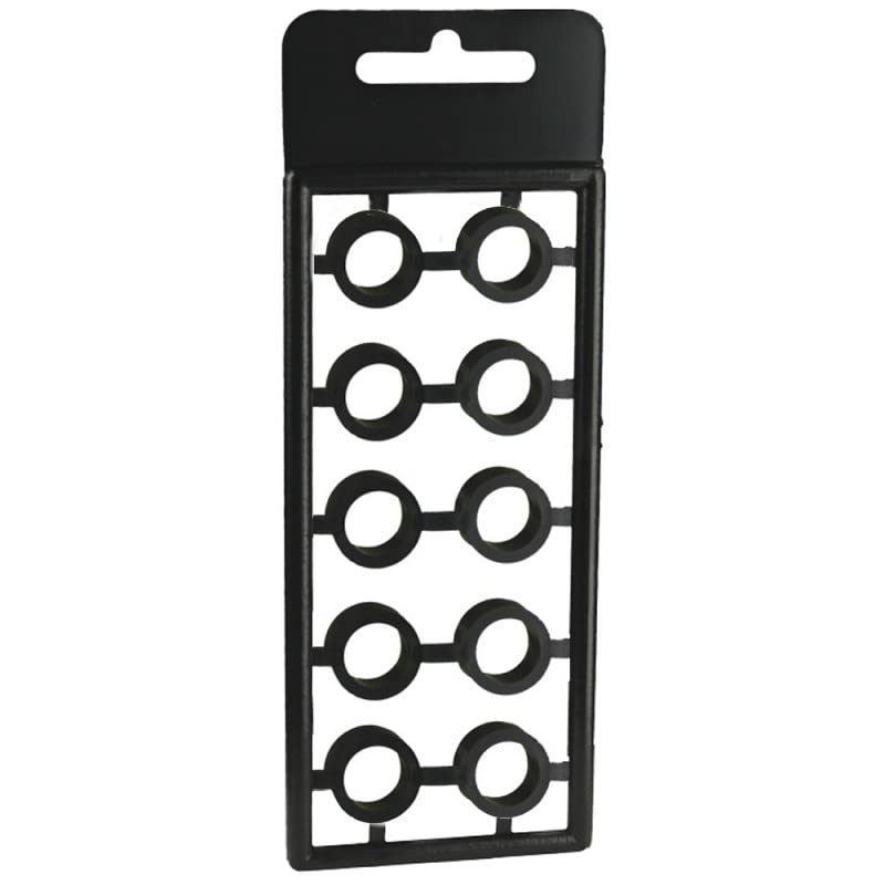 5/16 Inch Black Plastic Spacers Install Bay - 100 Pack