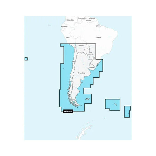 Navionics Garmin Vision+™ NVSA005L - Chile, Argentina & Easter Island - Marine Charts