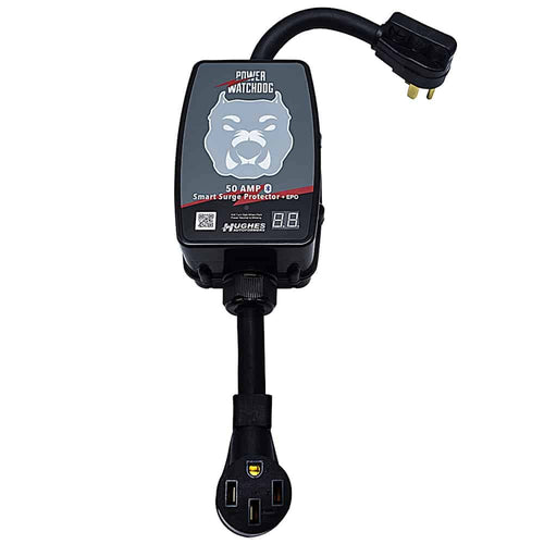 Smart Power Watchdog RV Portable Surge Protector 50 Amp - Patented Bluetooth Connectivity - Monitor Voltage/Amperage/Wattage - Replaceable Module - IP65 Water-Resistant