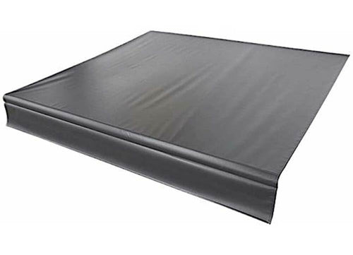 Solera Heavy-Duty Universal Fit Vinyl RV Patio Awning Replacement Fabric Solid Black 21' Awning (20'4" Fabric)