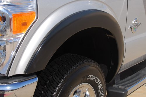 Lund Elite Series SX314TA Black Sport Style Textured Front Fender Flare - 2 Piece