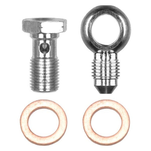 Fitting Kit, Banjo -3 male to 10mm-1.00, Banjo Bolt & Crush Washers (1 qty)