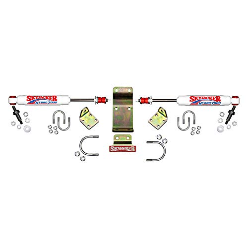 Steering Stabilizer Dual Kit Skyjacker 7208 Hardware Boots Not Incl. Due To Clearance Issues White