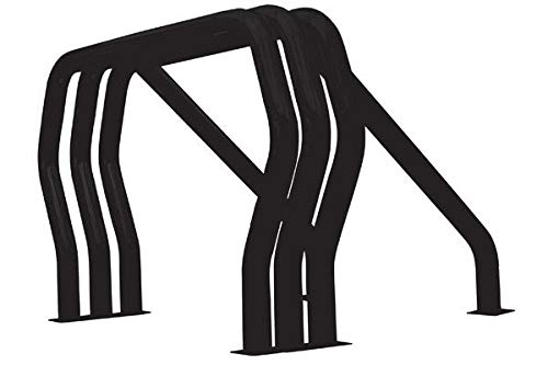 Go Rhino Complete Kit Bed Bar - Triple Bar/Single Kicker - Black | 9009516TSB | Fits 1973-1987 Chevrolet/GMC C/K Series Pick up w/Short Bed, Fleetside; 1973-2001 Dodge Ram Short Bed, Fleetside