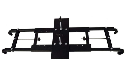 Power-Ride GREAT DAY Spare Tire Carrier - For Mid-Size UTVs With 42-53in Roll Bar Width - Black Powder-Coated Finish, UVPR775-STC-M/S