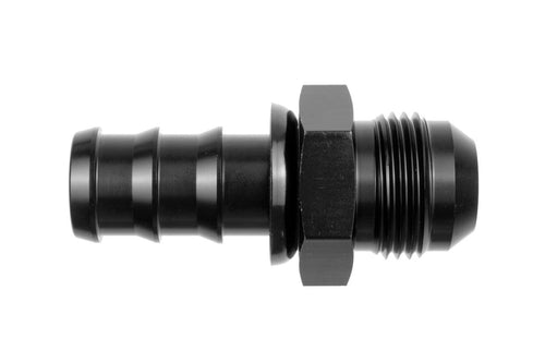 3/8INCH HOSE BARB, STRAIGHT-BLACK -06 AN MALE