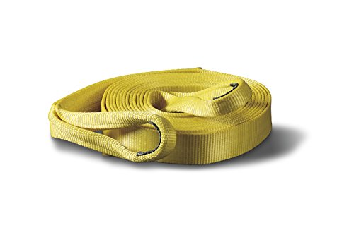 Nylon Webbing WARN 88911 Standard Recovery Strap, 7.2 Ton (14,400 lb) Capacity, 2" Width x 30' Length, Yellow