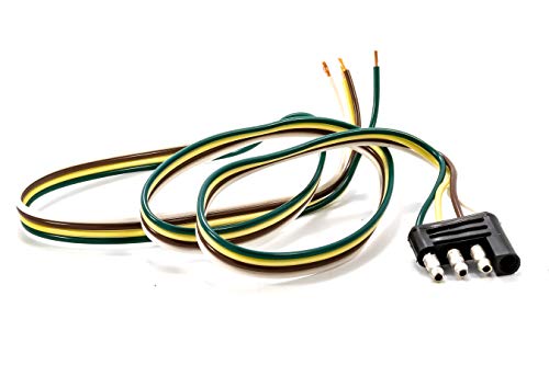 4-Way EAZ LIFT Wishbone Trailer Harness Male Plug 36" (64843)